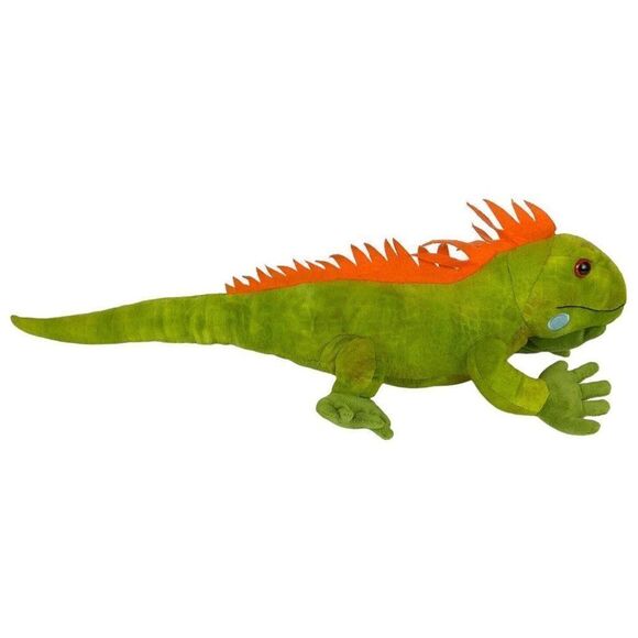 Wild Republic Iguana Plush Stuffed Animal Bearded Dragon Lizard Green 24 inch - Picture 5 of 9